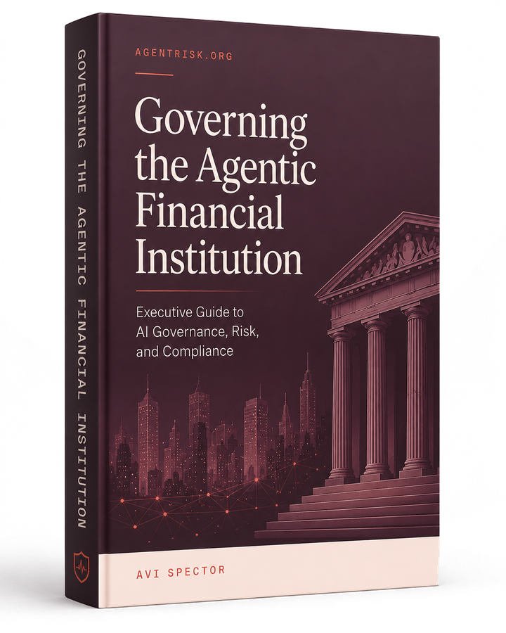Governing the Agentic Financial Institution — executive guide cover